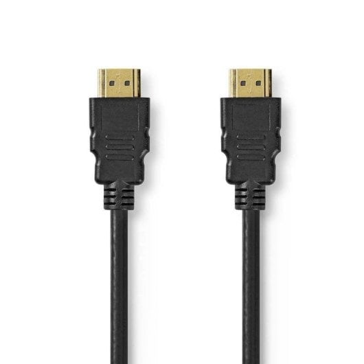 Câble HDMI Nedis CVGL35000BK20 2 m ARC connecteurs or noir