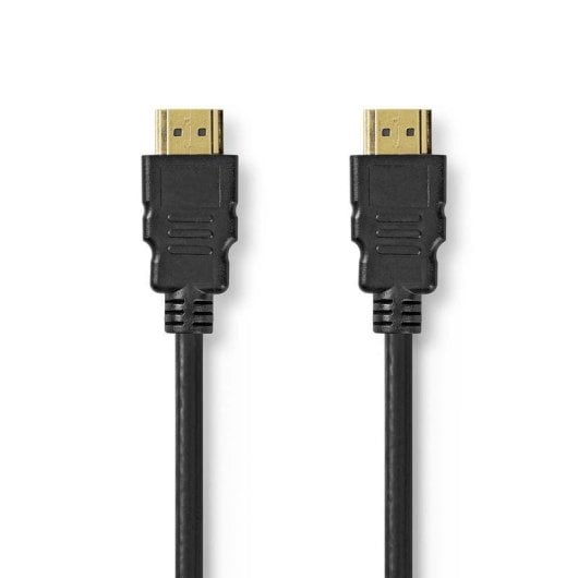 Câble HDMI Nedis CVGL35000BK20 2 m ARC connecteurs or Noir
