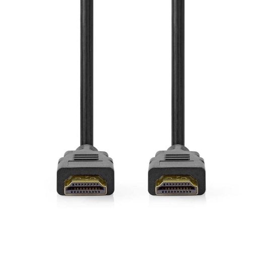 Câble HDMI Nedis CVGL35000BK20 2 m ARC connecteurs or Noir