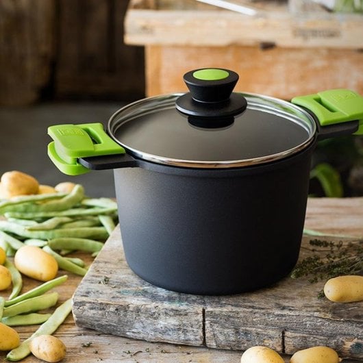 BRA Prior A403924 6,8L Aluminium Antihaft Schwarz 24cm Induktion/Gas