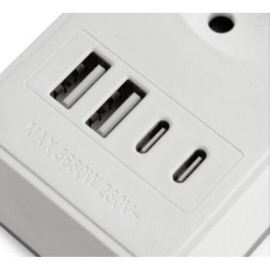 Steckdosenleiste Orbegozo EN 3100 3 Steckplätze 2 USB-A 2 USB-C mit Schutz und Schalter