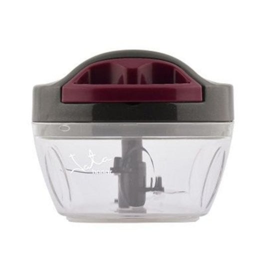 JATA AC57E Hachoir Manuel Noir, Transparent, Acier Inoxydable, 300ml