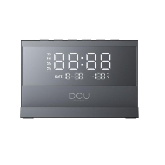 Despertador Digital DCU Advance Tecnologic 37300830 com Carregamento Wireless 15W e Luz LED Multicolor