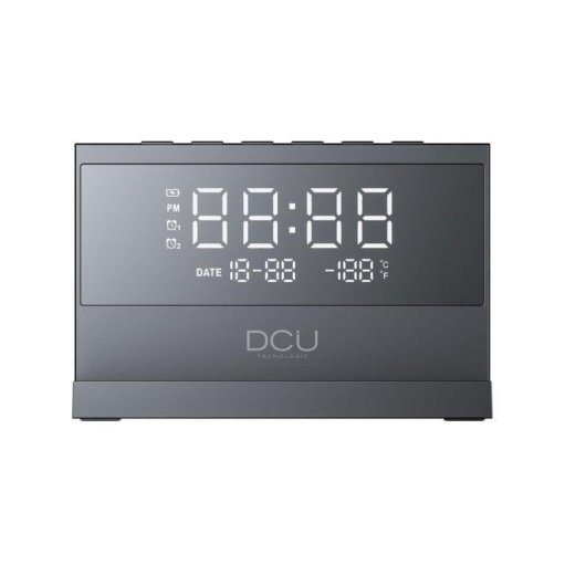 Despertador Digital DCU Advance Tecnologic 37300830 com Carregamento Wireless 15W e Luz LED Multicolor
