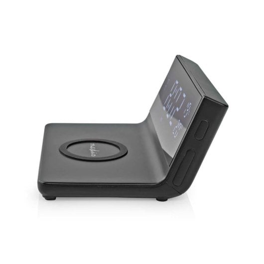 Digitaler Wecker Nedis WCACQ20BK LED Qi Ladefunktion Schwarz Digitaler Wecker Nedis WCACQ20BK LED Qi Ladefunktion Schwarz