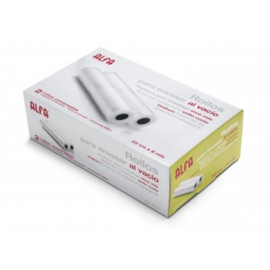 Rollo envasadora al vacío Alfa 25149 2 unidades 22 cm x 6 m