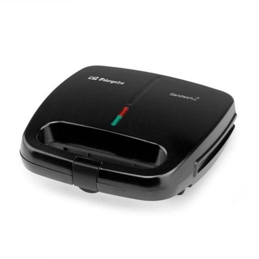 Sandwichera Orbegozo SW 4910 4 sandwiches plaques antiadhésives sécurité surchauffe noir