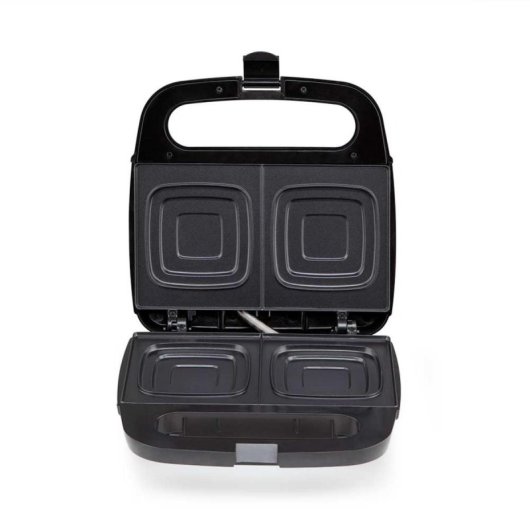 Sandwichera Orbegozo SW 4910 800 W 4 sándwiches antiadherente Negro