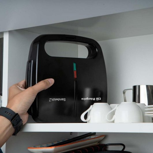 Sandwichera Orbegozo SW 4910 800 W 4 sándwiches antiadherente Negro