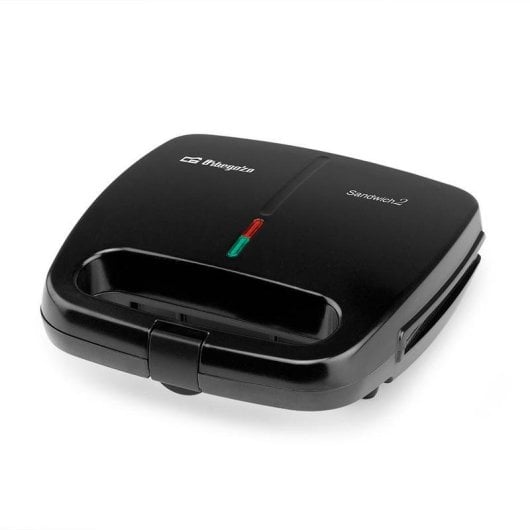 Sandwichera Orbegozo SW 4910 4 sandwiches plaques antiadhésives sécurité surchauffe noir
