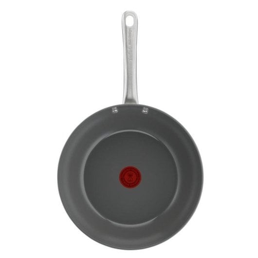 Wok Tefal Renew+ C42419 Keramik Aluminium 28cm Grau Antihaft 3,67L