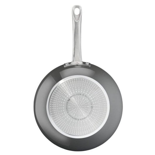 Wok Tefal Renew+ C42419 Keramik Aluminium 28cm Grau Antihaft 3,67L