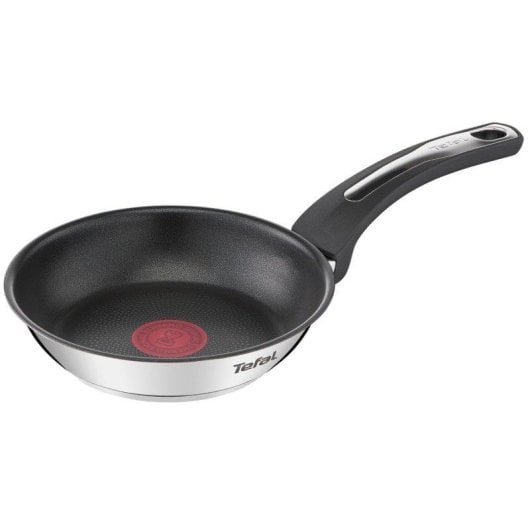Tefal E30001 Edelstahl Allzweckpfanne mit Titanbeschichtung und Thermo-Spot, 175 °C, 540 g
