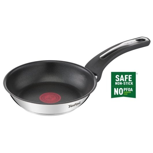 Tefal E30001 Edelstahl Allzweckpfanne mit Titanbeschichtung und Thermo-Spot, 175 °C, 540 g