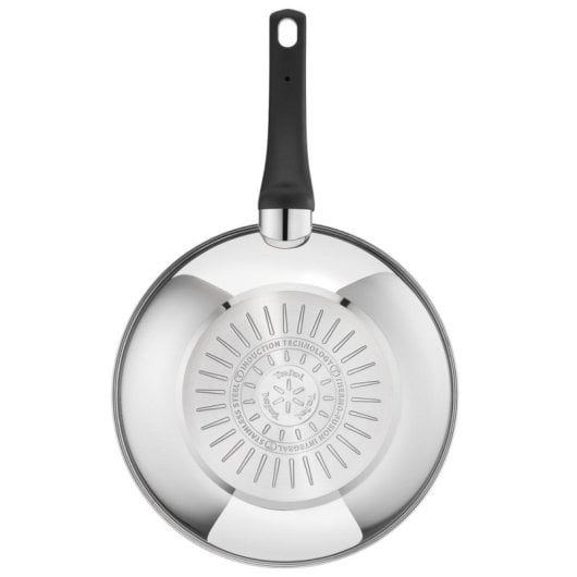 Tefal E30001 Edelstahl Allzweckpfanne mit Titanbeschichtung und Thermo-Spot, 175 °C, 540 g