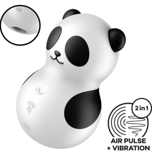 Satisfyer Pocket Panda Vibratore Onde Pressione 11 Intensità 12 Programmi IPX7