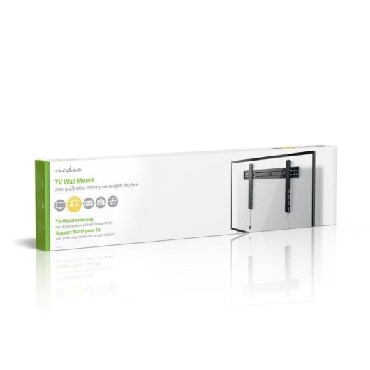 Soporte de Pared para TV Nedis TVWM5050BK Fijo Ultrafino 37"-70" 35kg Negro