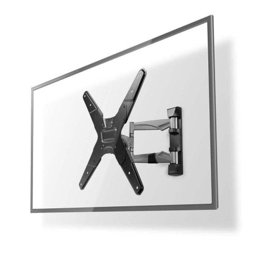 Soporte TV Nedis TVWM5530BK 26"-42" Inclinable, Giratorio, Aluminio 30kg VESA 400x400 Plata/Negro