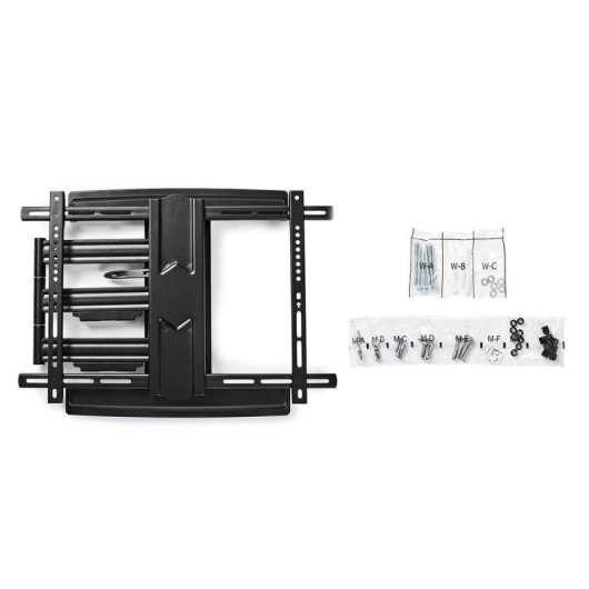 Soporte de pared TV Nedis TVWM6550BK 37-80" giro 180° inclinación 15° carga 50kg negro