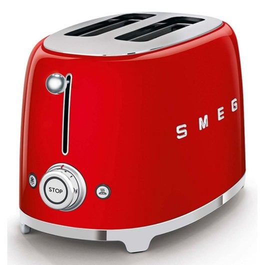 Torradeira Smeg TSF01RDEU 2 Rebanadas Vermelha Aço 950W 220-240VTorradeira Smeg TSF01RDEU 2 Rebanadas Vermelha Aço 950W 220-240V