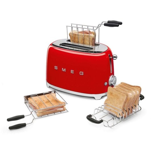 Torradeira Smeg TSF01RDEU 2 Rebanadas Vermelha Aço 950W 220-240VTorradeira Smeg TSF01RDEU 2 Rebanadas Vermelha Aço 950W 220-240V