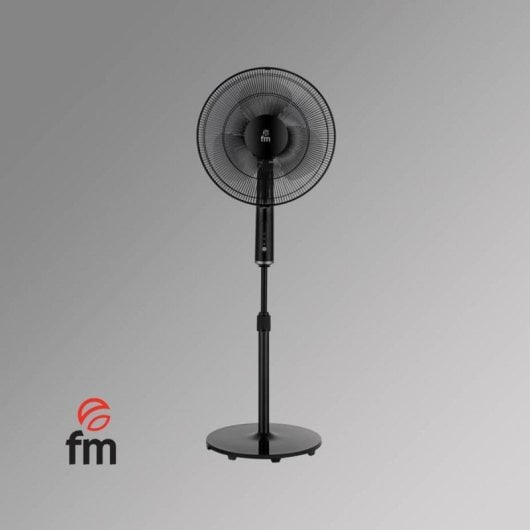 Ventilador FM P-420 BLACK 40W Piso 132cm Temporizador 2h Negro