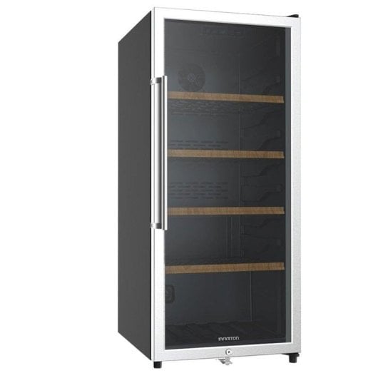 Vinoteca Infiniton WFL-210 2 Zonas 116 Botellas Display LED Enfriamiento Fan Add Cooling Negro