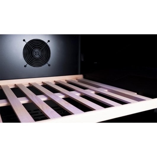 Vinoteca Infiniton WFL-284 140 botellas Negra Tri-Zona LED Baldas Regulables Ventilación Metálica