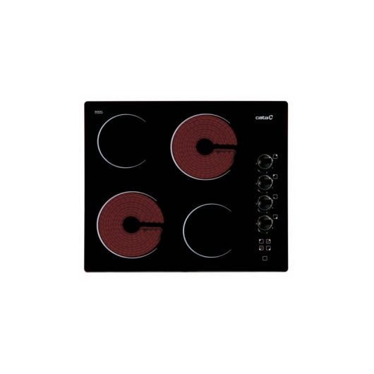 CATA 604 HVI Cuisinière Intégrée Noir 59 cm Céramique 4 zones
