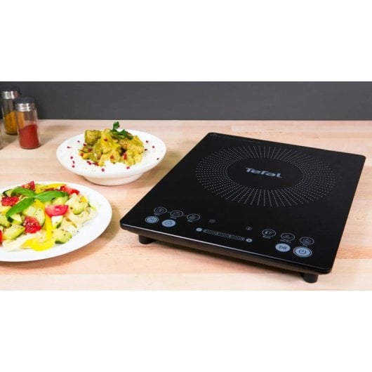 Induktionskochfeld Tefal IH2108E1 Schwarz 2100W Glasoberfläche 1 Zone InduktionInduktionskochfeld Tefal IH2108E1 Schwarz 2100W Glasoberfläche 1 Zone Induktion