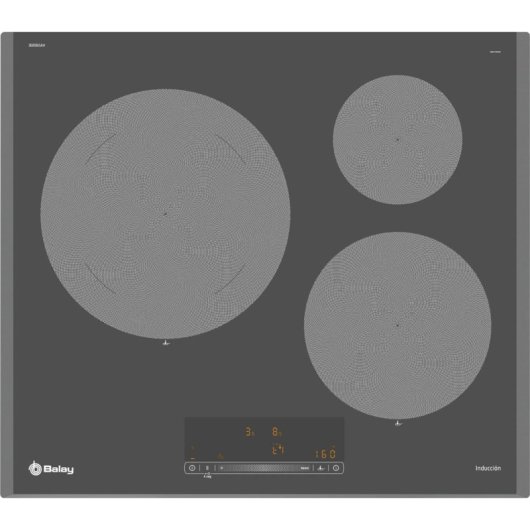 Plaque à Induction Balay 3EB965AH 60 cm Gris Intégrée 3 Zones de Cuisson