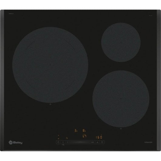 Placa de Indução Balay 3EB965LH 60 cm Vidro Cerâmica 3 Zonas Preta Placa de Indução Balay 3EB965LH 60 cm Vidro Cerâmica 3 Zonas Preta