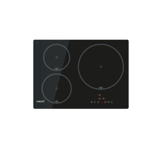 Placa de inducción CATA IB 5003 BK 60cm 6500W 3 zonas Vidrio Negro Integrada