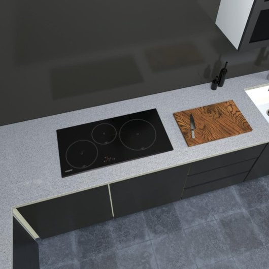 Piano Cottura CATA IB 853 BK 80 cm Nero Integrato Induzione Vetro 3 ZonePiano Cottura CATA IB 853 BK 80 cm Nero Integrato Induzione Vetro 3 Zone
