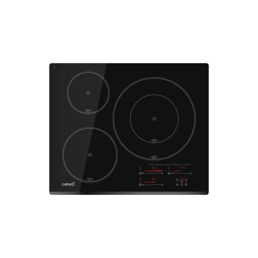 Kochfeld CATA INSB 6032 BK Schwarz Integriert 63 cm Keramik 3 Zonen Kochfeld
