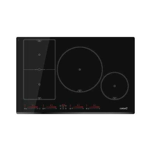 Plaque induction Cata INSB 8021 BK 80 cm 4 zones Tactile Verre Noir