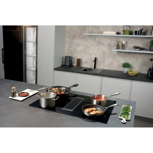 Placa de Cozedura Haier I-Dual Series 6 HAIH82MTMCF 80cm Vidro Cerâmica Indução Integrada