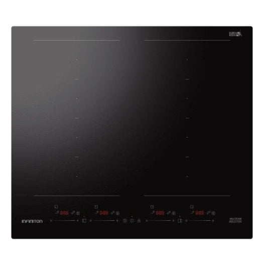 Placa de inducción Infiniton INDF8BK74G38 8 zonas Multizona 9 niveles Slider 4700W Negro