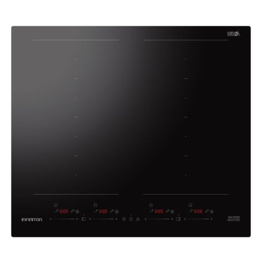 Placa de inducción Infiniton INDF8BK74G38 8 zonas Multizona 9 niveles Slider 4700W Negro