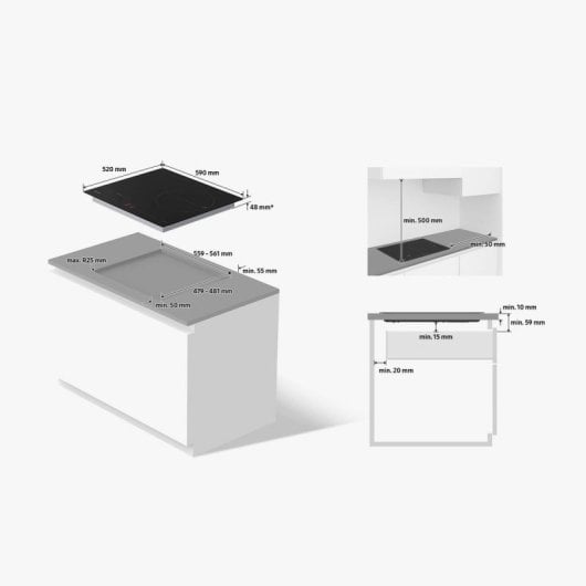 Plaque Induction Samsung NZ63B5046GK/U1 Noir Intégré 60cm avec Fonction WiFi