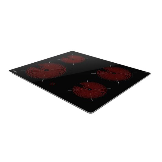 Placa vitrocerámica Teka TTC 64010 CRD Negro Integrado 60cm 4 zonas Vidrio y cerámica