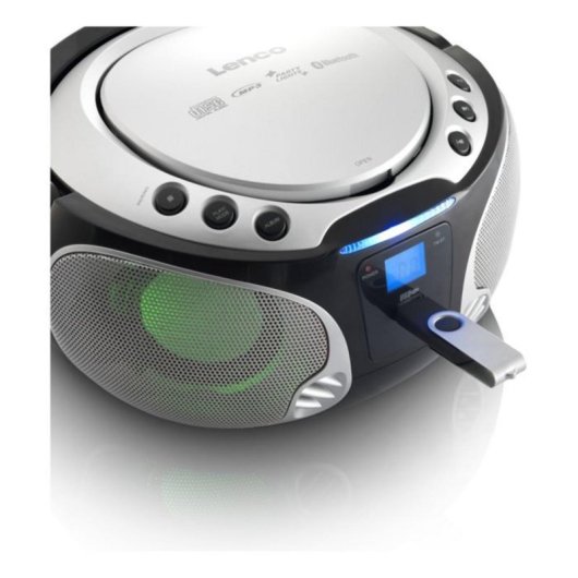 Lecteur CD Lenco SCD-550 Bluetooth FM avec écran LCD et USB