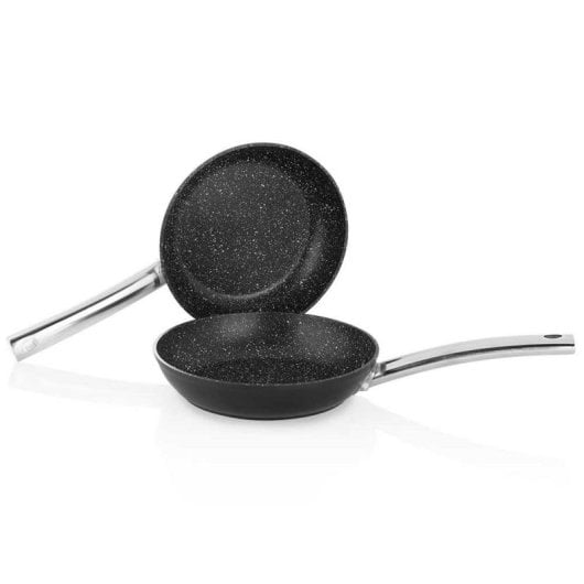 Orbegozo SFB-9022 22 cm Mehrzweckpfanne aus geschmiedetem Aluminium, Antihaftbeschichtung, Full Induction, PFOA- und PTFE-frei, 4-teilig