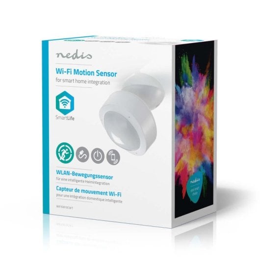Smart Bewegungssensor Nedis WIFISM10CWT Wi-Fi 10m 120° Innen Weiß Smart Bewegungssensor Nedis WIFISM10CWT Wi-Fi 10m 120° Innen Weiß