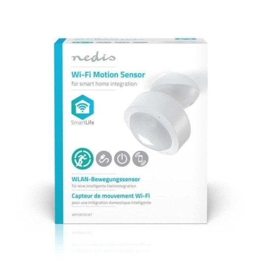 Sensore di Movimento Nedis WIFISM10CWT Wi-Fi Interno Controllo vocale SmartLife