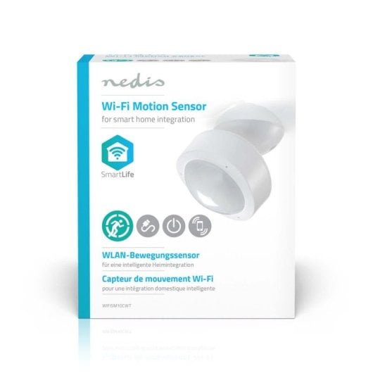 Smart Bewegungssensor Nedis WIFISM10CWT Wi-Fi 10m 120° Innen Weiß Smart Bewegungssensor Nedis WIFISM10CWT Wi-Fi 10m 120° Innen Weiß