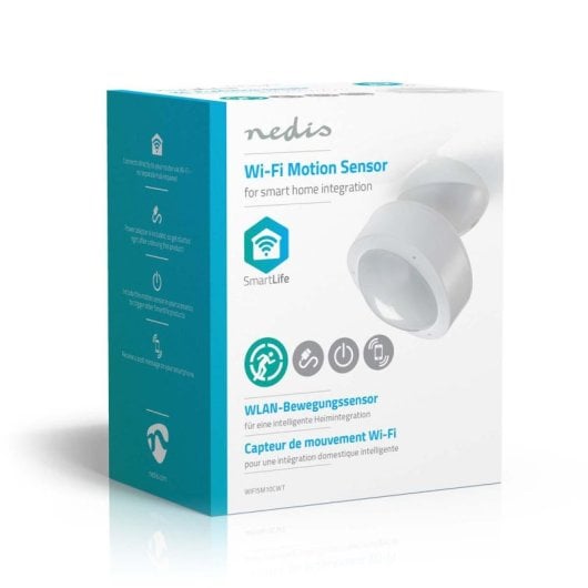 Smart Bewegungssensor Nedis WIFISM10CWT Wi-Fi 10m 120° Innen Weiß Smart Bewegungssensor Nedis WIFISM10CWT Wi-Fi 10m 120° Innen Weiß