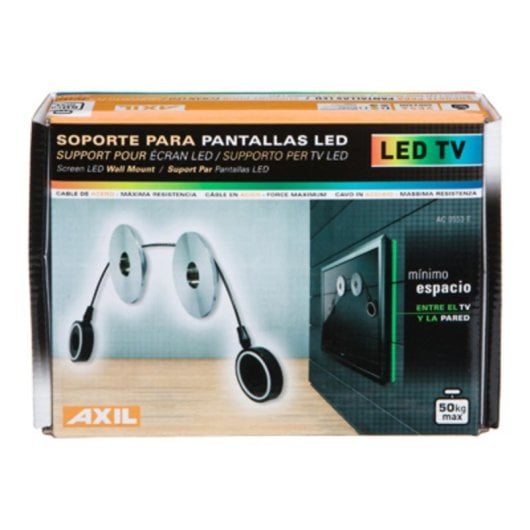 Engel Axil AC0553E Suporte de TV Ultra Slim VESA 400x400 Máx.50kg com Cabo de Aço
