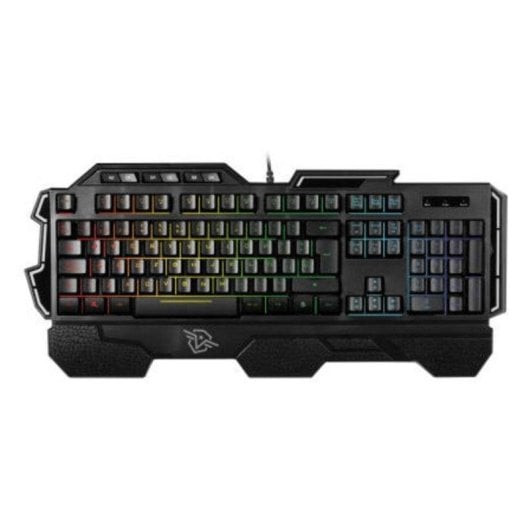 Teclado de membrana Vivanco 60432 Layout ES retroiluminado RGB con reposamuñecas