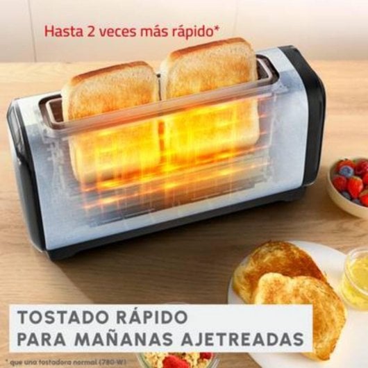 Tostadora Moulinex LS5S0DE0 1430 W Acero Inoxidable 1 Rebanada Negro